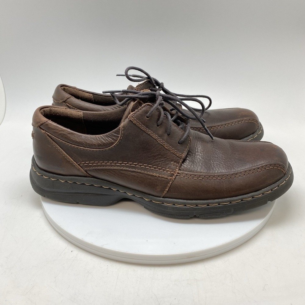 Dunham‎ Shoes Mens 9 D Brodrick Lace Up Brown Leather DAA04BR Casual Preppy